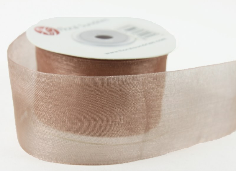 Picture of Organza Ribbon Blush 4cm x 25 Yards